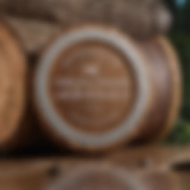 Certification labels promoting sustainable hardwood practices