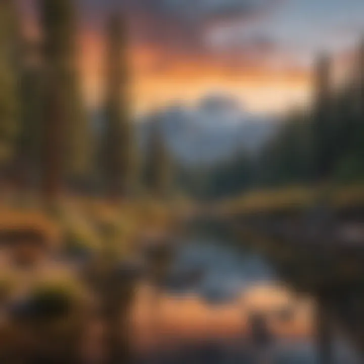 Scenic view of the Sierra Nevada mountains