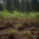 Diverse tree seedlings ready for planting