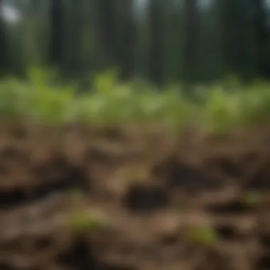 Diverse tree seedlings ready for planting