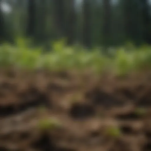 Diverse tree seedlings ready for planting