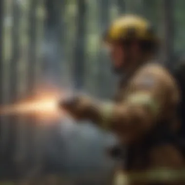 Showcasing Technology in Training Advanced firefighting equipment demonstration