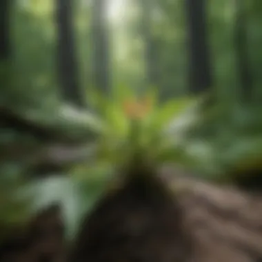 A close-up of unique flora found along the Appalachian Trail