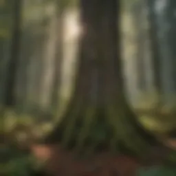 A dense forest showcasing diverse tree species and healthy undergrowth.