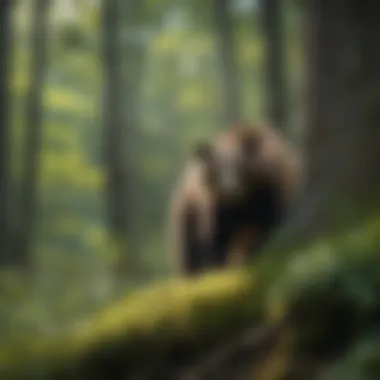 Close-up of local wildlife at Bear Mountain, showcasing the region's biodiversity