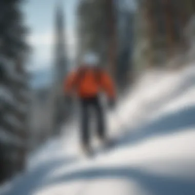 Skiers enjoying the slopes at Bear Peak Ski Resort