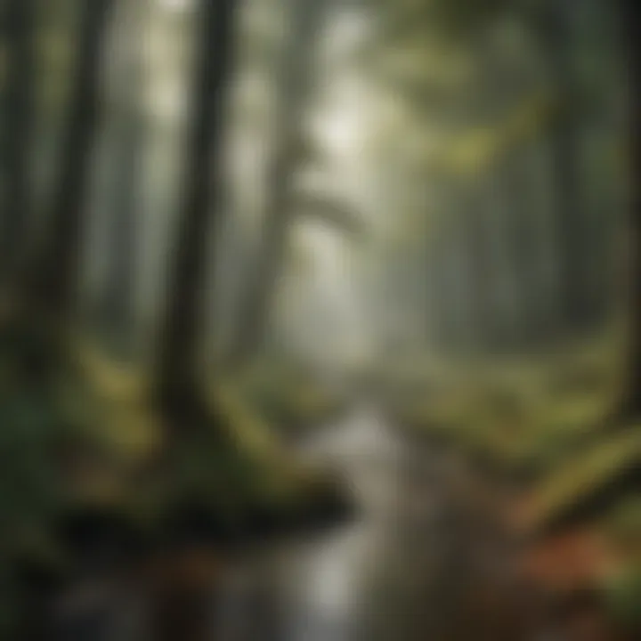 Diverse habitats showcasing environmental changes