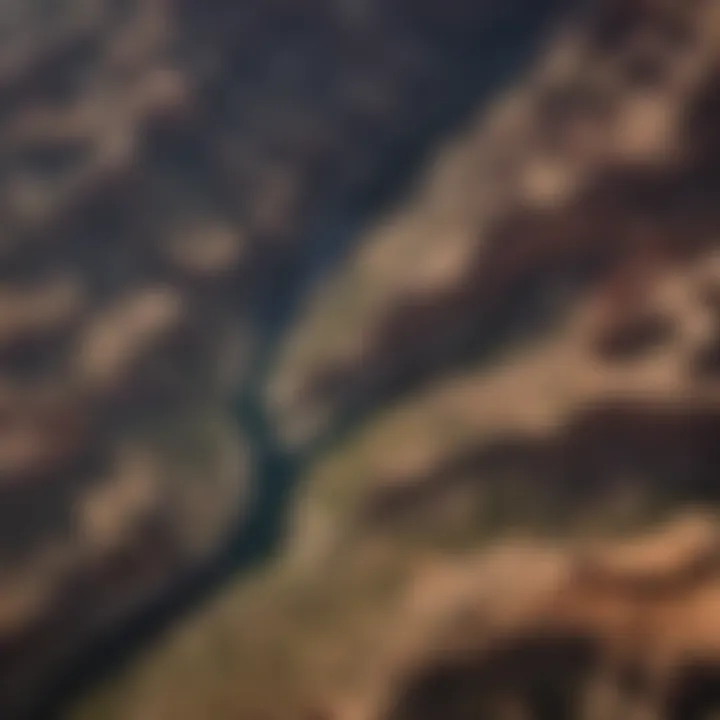 Aerial view of the Grand Canyon showcasing BLM land.