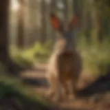 California jackrabbit in its natural habitat