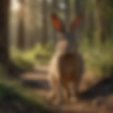 California jackrabbit in its natural habitat