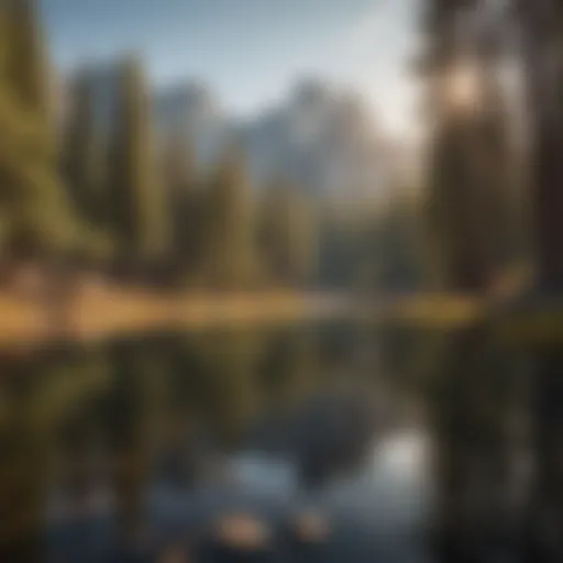 Stunning view of California's Yosemite National Park showcasing vast landscapes.