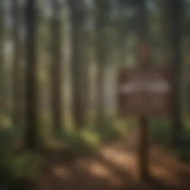 Conservation Efforts at Cedar Falls Signage illustrating the conservation efforts at Cedar Falls Trailhead