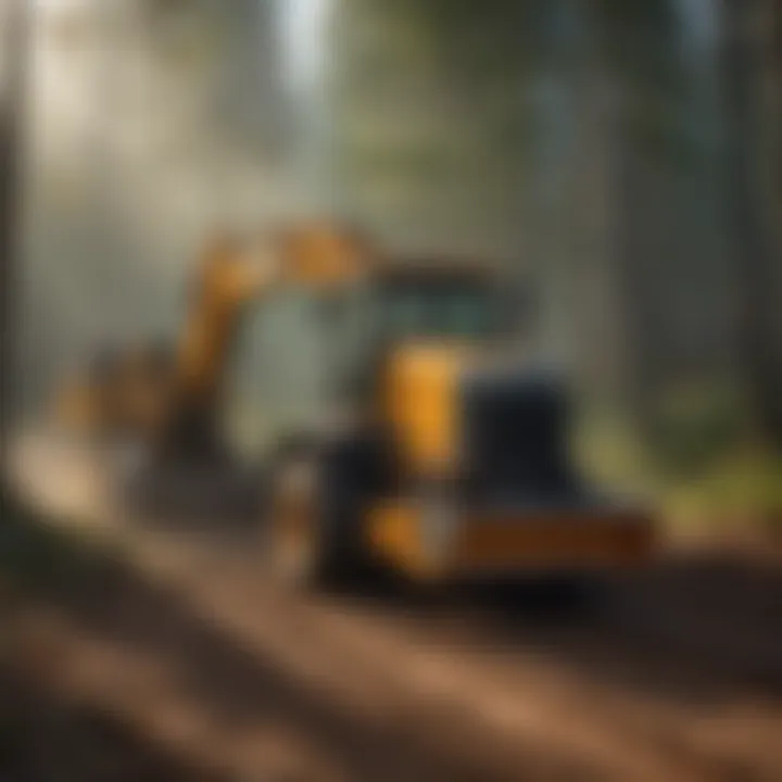 Graphic comparison of different types of forestry mulchers