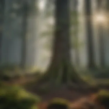 Innovative planting techniques demonstrated in a forest