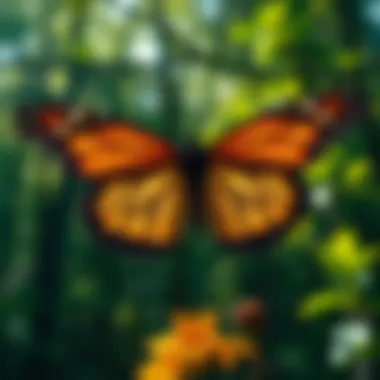 Life Cycle of the Monarch Butterfly Illustration depicting the life cycle of a monarch butterfly