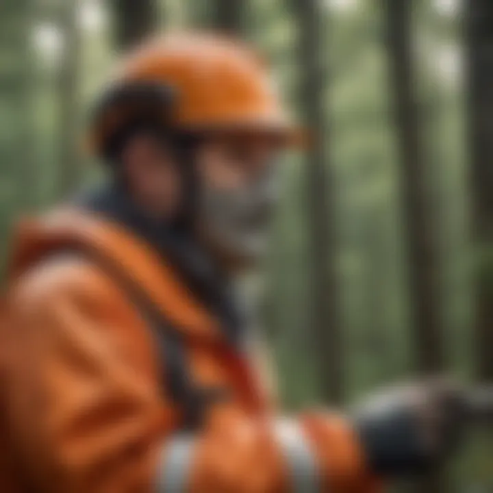 Safety gear required for effective tree trimming