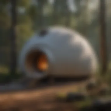 A modern small kiln showcasing its sleek design and features.