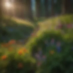 Vibrant display of wildflowers in a lush Washington meadow