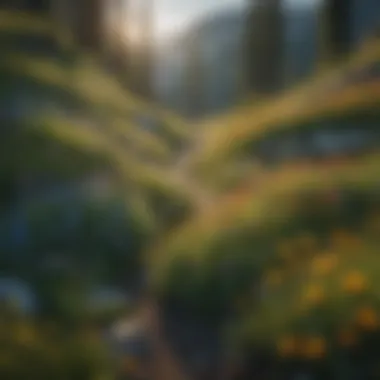 Diverse flora in an alpine meadow showcasing vibrant wildflowers and unique plant species.