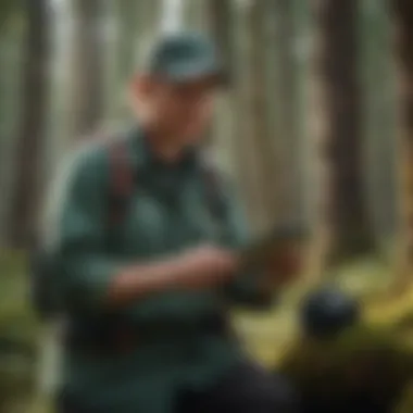 An environmental scientist monitoring ecosystems