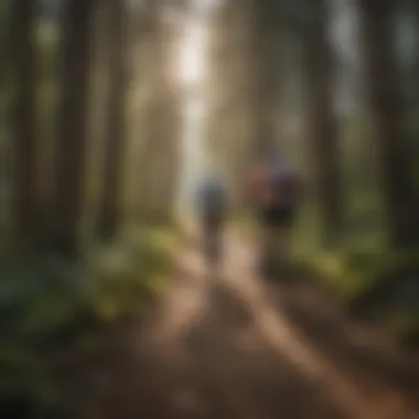 Cyclists enjoying the Browns Creek Bike Trail