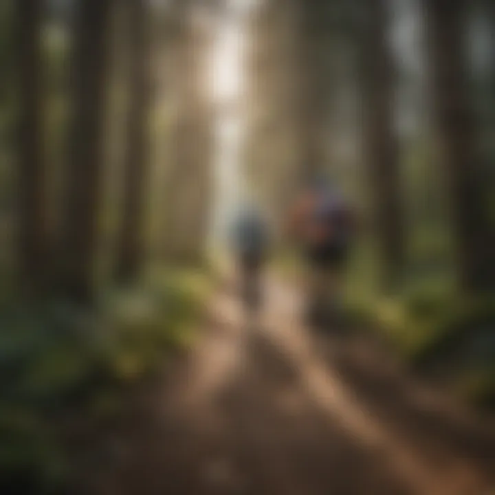 Cyclists enjoying the Browns Creek Bike Trail