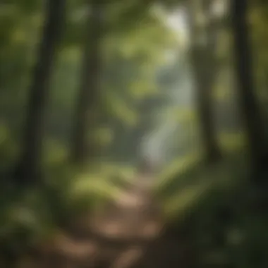 Visitors enjoying a day of hiking through the scenic trails of Daniel Boone State Park.