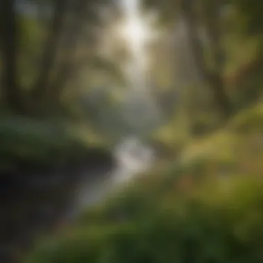 Wildflowers blooming in the scenic Columbia River Gorge