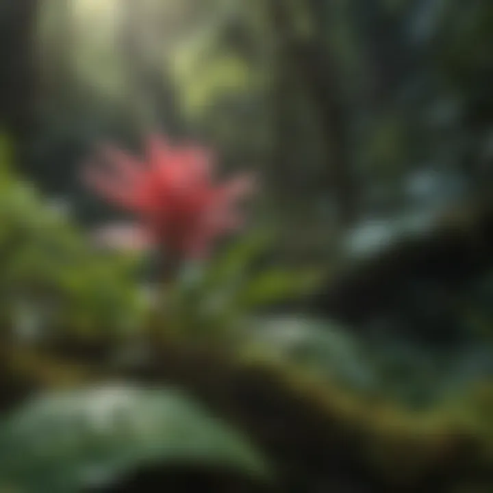A vibrant array of unique plants found within El Yunque's ecosystem
