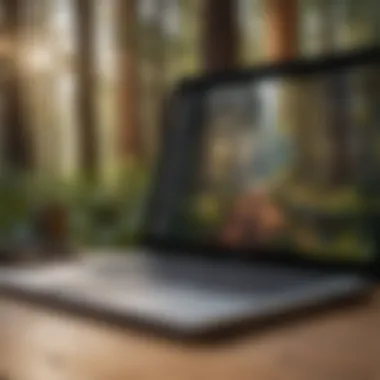 Crafting Your Resume A close-up of a resume and a laptop, symbolizing the job application process.