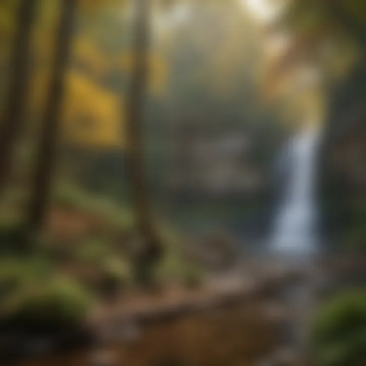 Lush forest scenery showcasing diverse flora in Fall Creek Falls Park