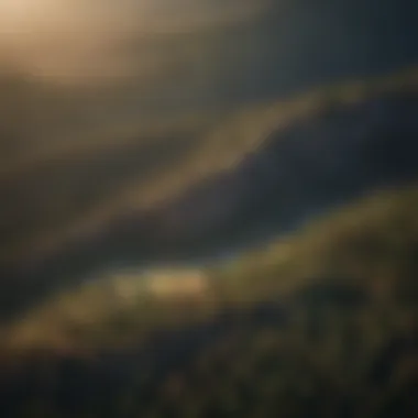 Aerial view of Flagstaff showcasing its unique geographical features