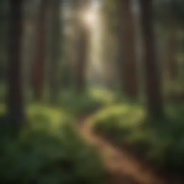 Lush forests surrounding Flagstaff representing environmental importance