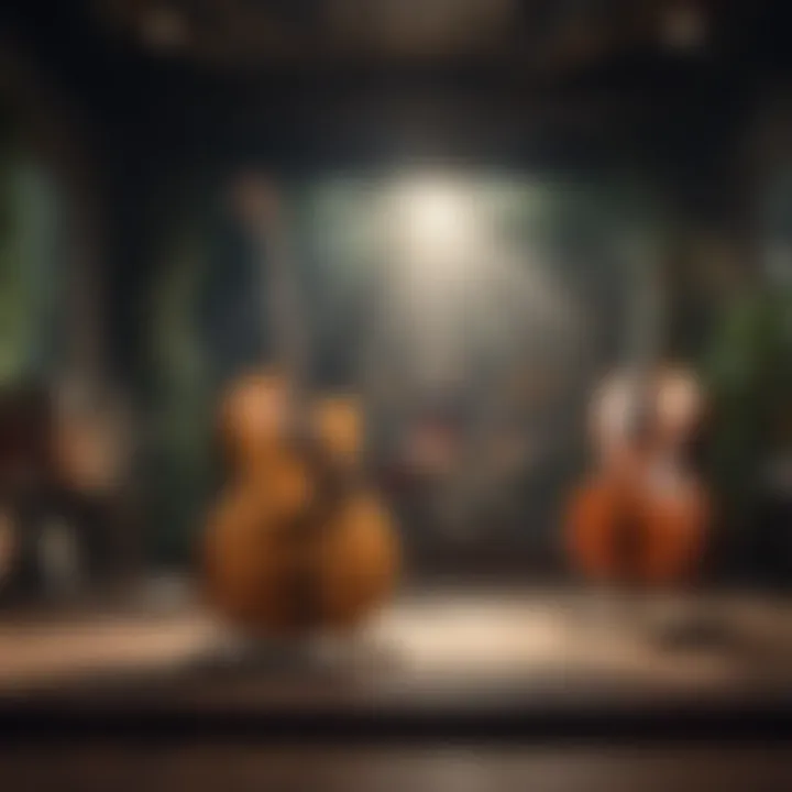 Musicians using Gibson instruments on stage