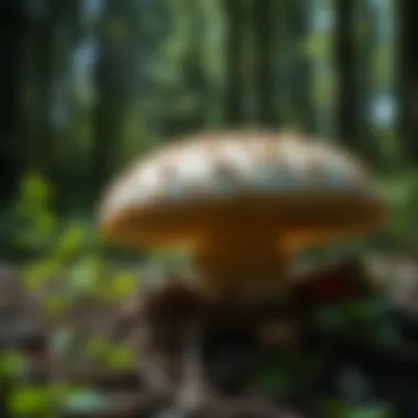 An illustration of cultural symbols associated with matsutake mushrooms across different societies