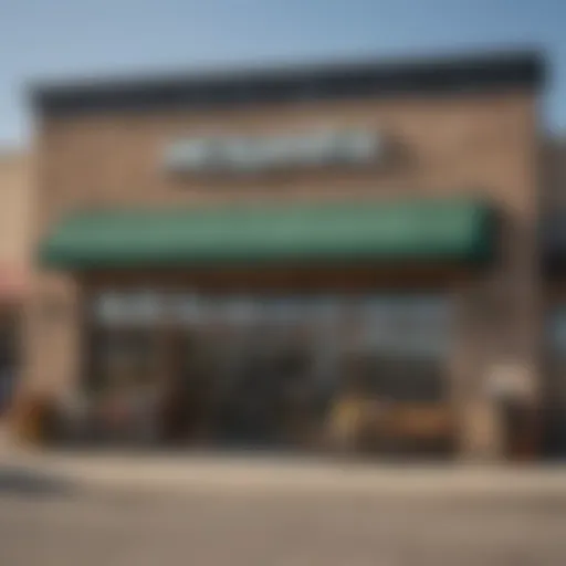 Exterior view of Menards store in Lawrence, Kansas