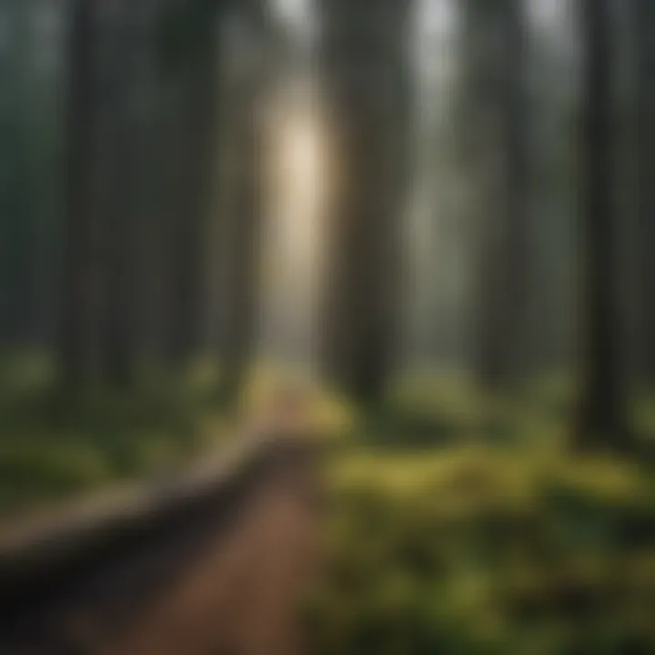 A close-up of diverse forestry on Mt. Hood