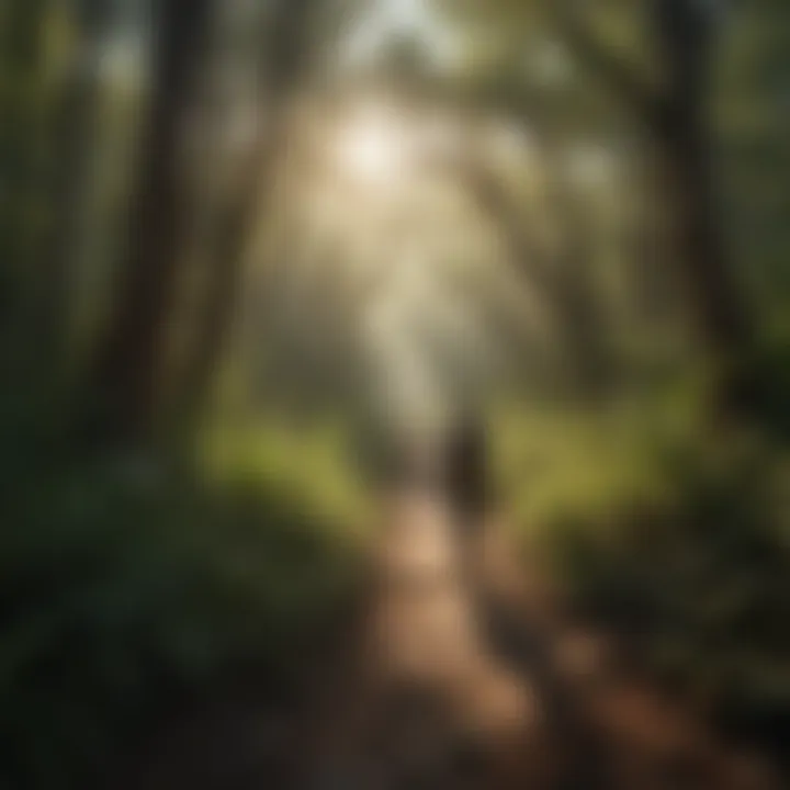 Visitors enjoying a hiking trail surrounded by vibrant nature in one of Florida's national state parks