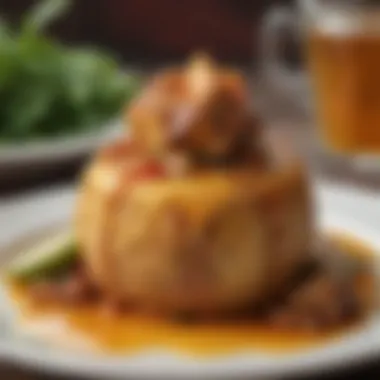 Delicious mofongo served on a plate