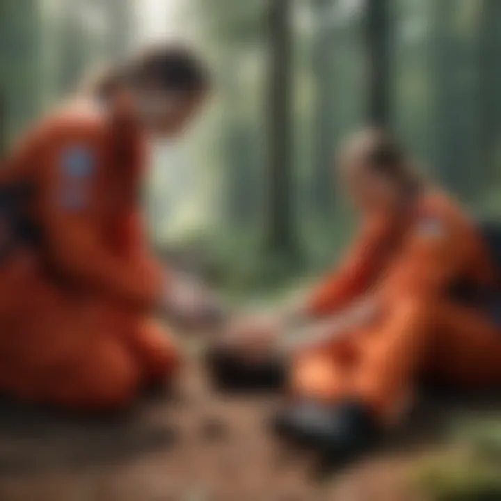 An education setting where aspiring rescue nurses learn