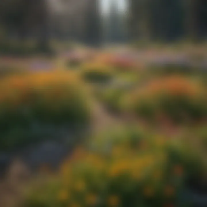 A vibrant wildflower meadow in Bend