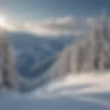 Panoramic view of Taos Ski Valley showcasing the snow-covered slopes