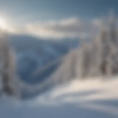 Panoramic view of Taos Ski Valley showcasing the snow-covered slopes