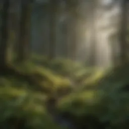Lush forest landscape of Southeast Alaska