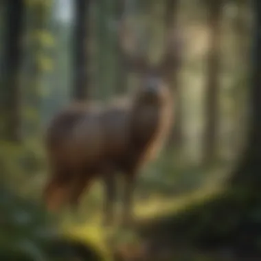 Wildlife in Spruce Peak, emphasizing the rich biodiversity supported by this forested area.