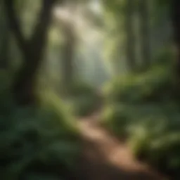 Lush foliage along Canfield Mountain Trail