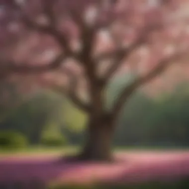 Magnolia Tree with Pink Flowers