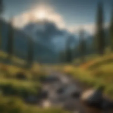 Breathtaking Mountain Views Panoramic view of mountain landscape