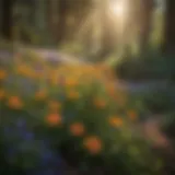 Vibrant wildflowers in full bloom at Cascade Park