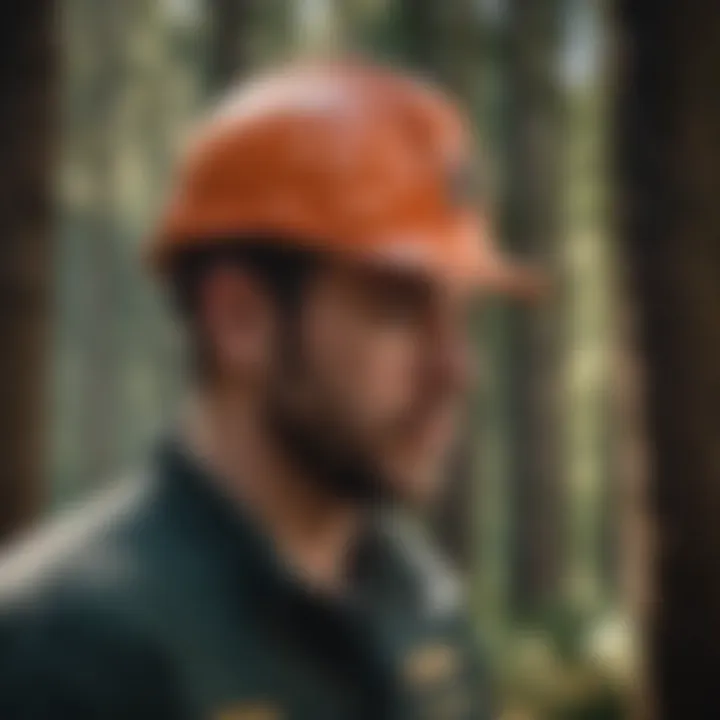 An innovative cooling cap designed for forestry workers